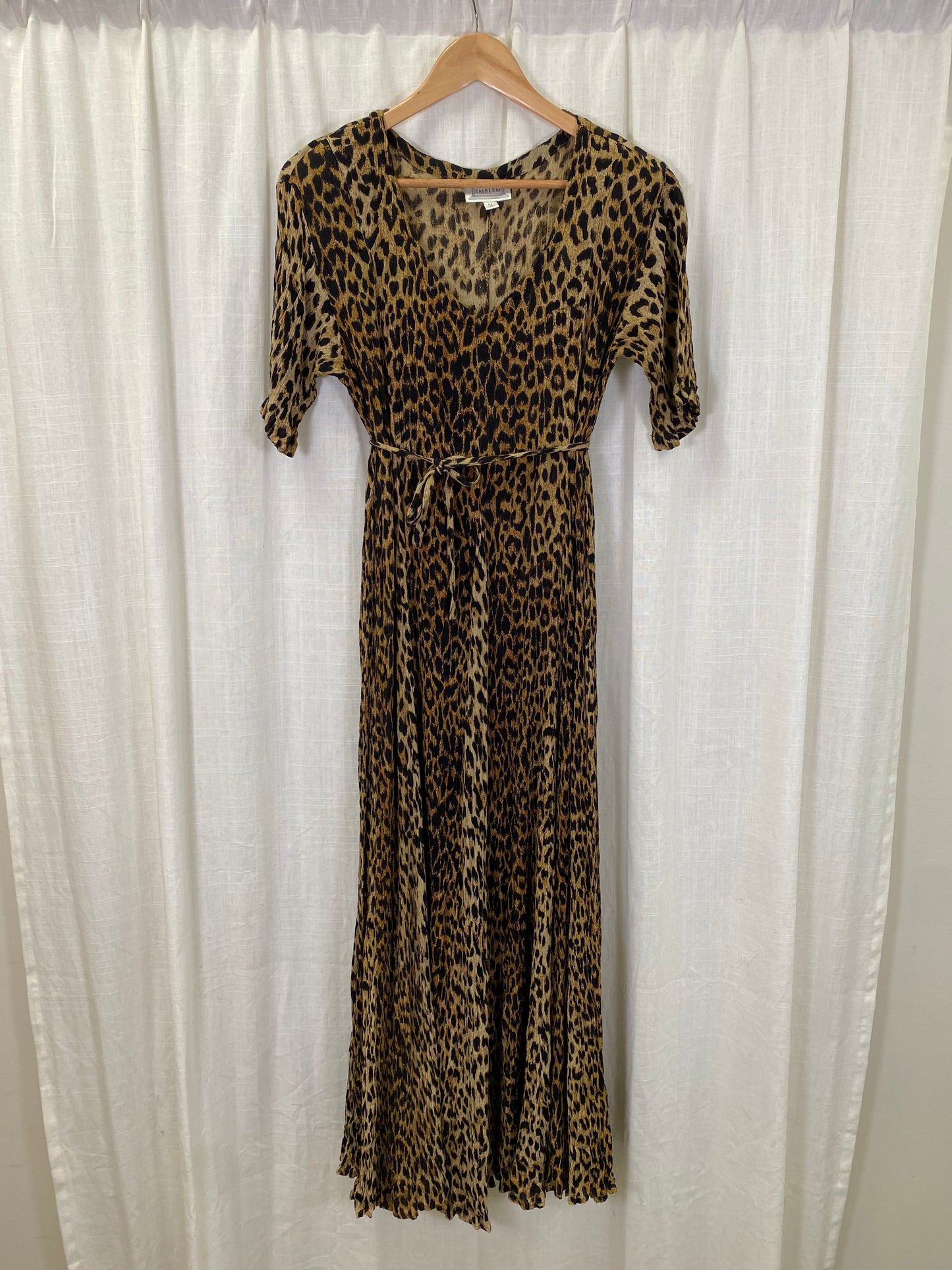 Emblem Vintage Leopard Print Maxi Dress (S)