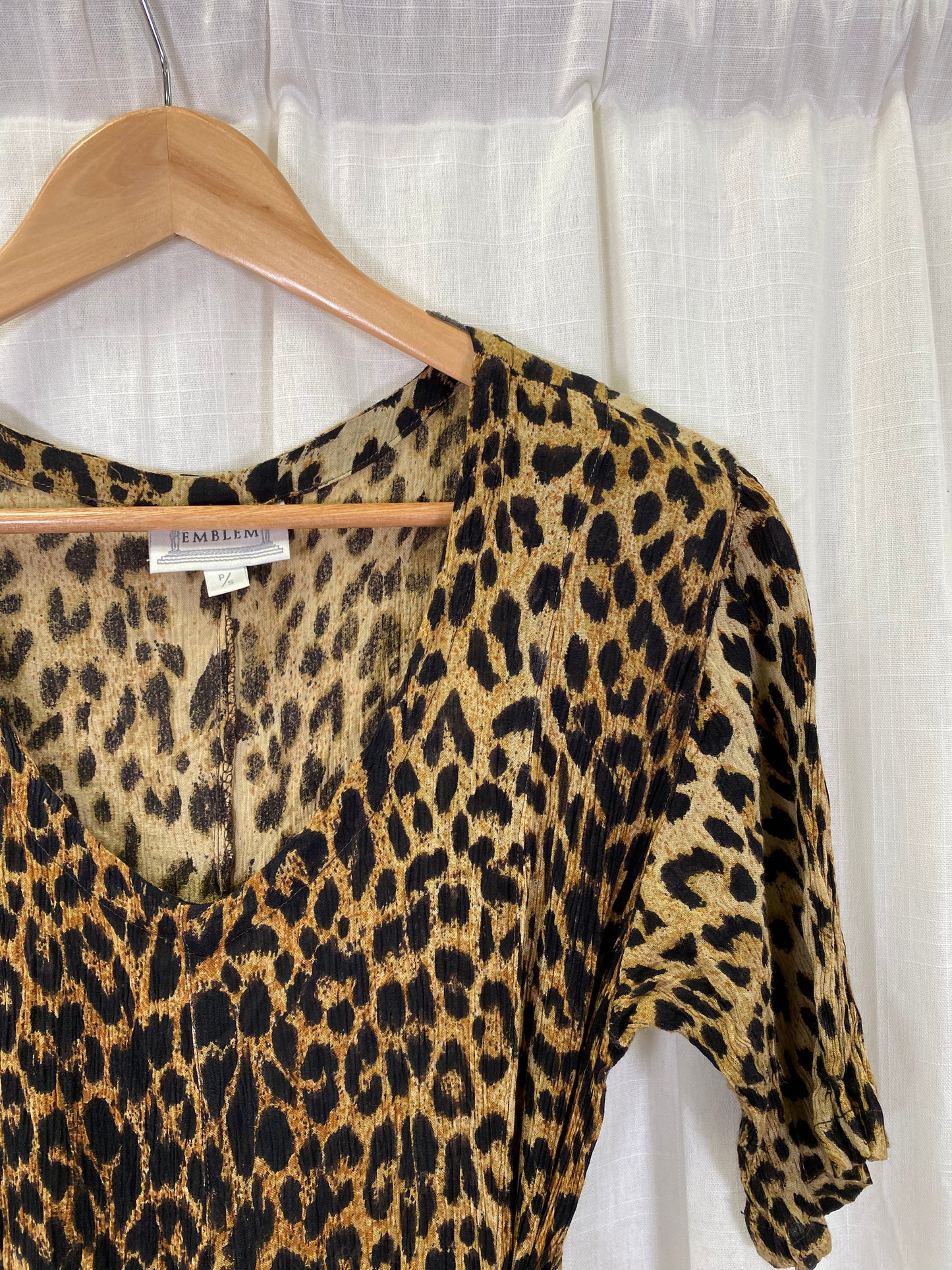 Emblem Vintage Leopard Print Maxi Dress (S)