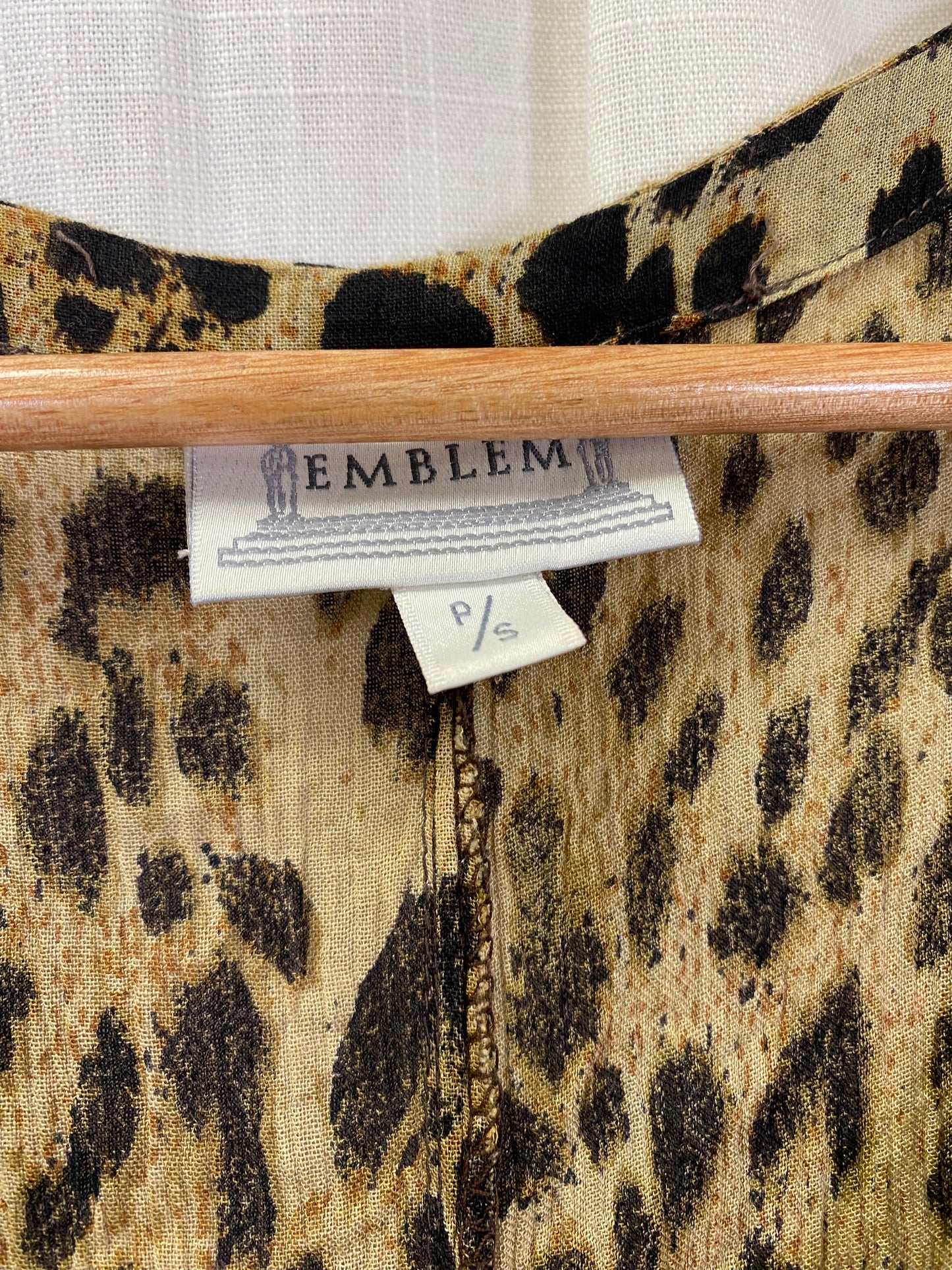 Emblem Vintage Leopard Print Maxi Dress (S)