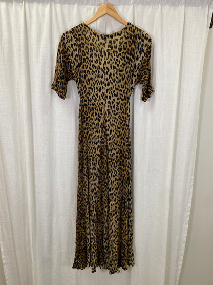 Emblem Vintage Leopard Print Maxi Dress (S)