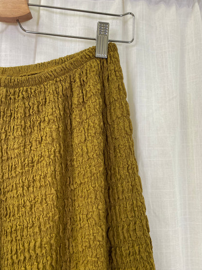 Textured Wide Leg Pants (M*)