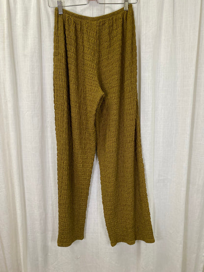 Textured Wide Leg Pants (M*)