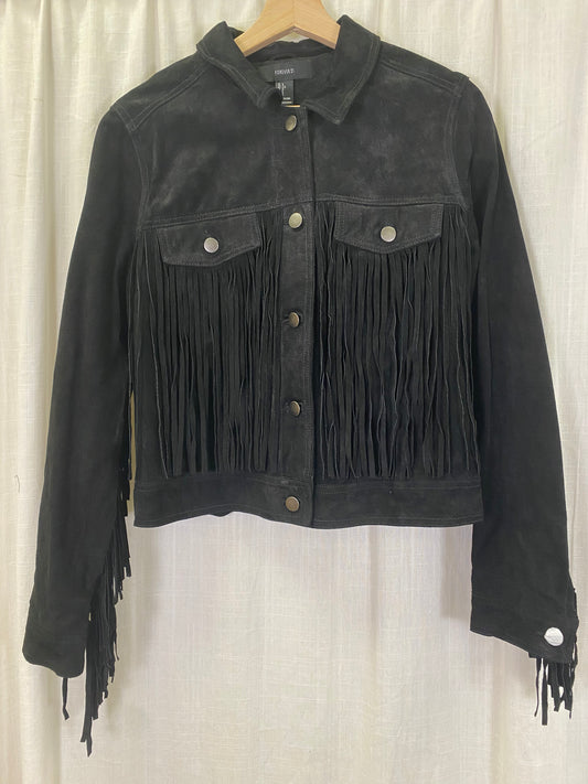 Forever 21 Suede Fringe Jacket (L)