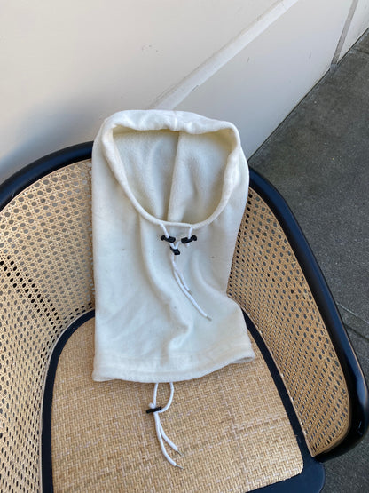 Cream Fleece Hood/ Balaclava O/S