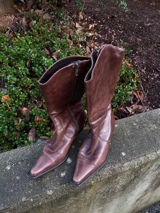 Brown Leather Boots (37)