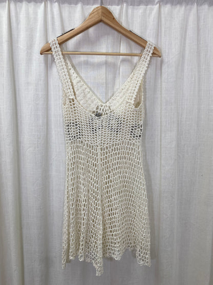 Crocheted Cover Up Dress (XS)
