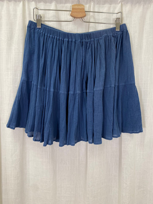 Blue Mini Skirt (L)