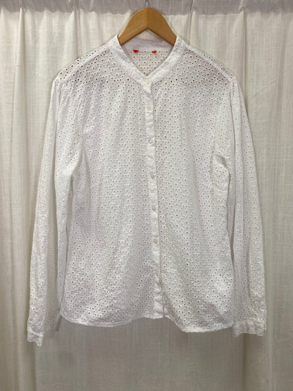 White Eyelet Blouse (L*)