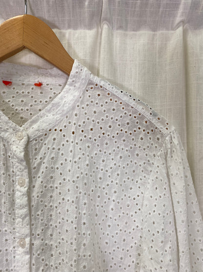 White Eyelet Blouse (L*)