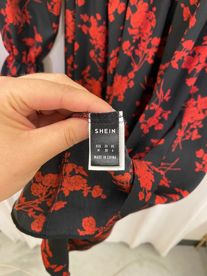 Black & Red Floral Dress (6)